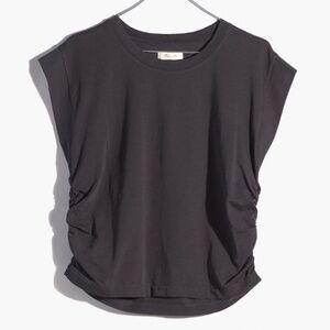 Madewell Black Side-Cinch Muscle Tee | sz XL